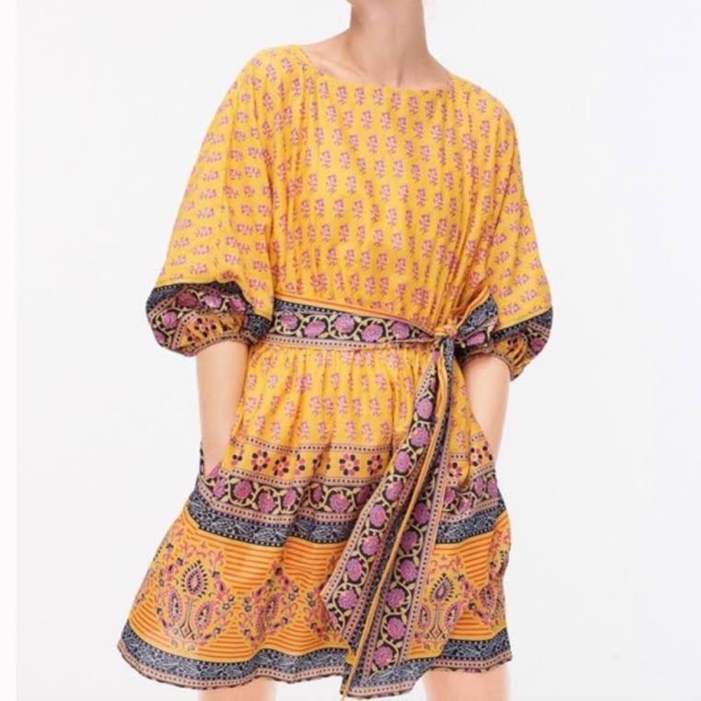 Yellow J Crew Dress